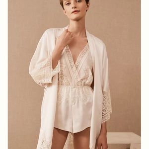 Flora Nikrooz Genevive Lace Surplice Romper